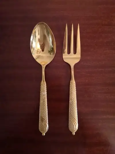 Yamazaki BYZANTINE GOLD Laslo Japan Silverware serving pieces - , View more