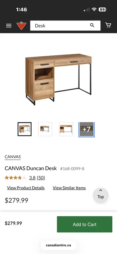 Canvas Duncan desk , View more