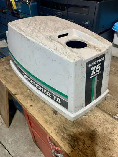 Old outboard cowling. $5