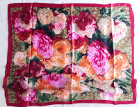 Gift 32" 100% Silk Scarf Wrap Bandana Kerchief Floral