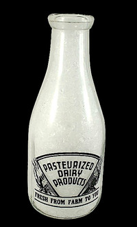 Prince Edward Dairies Picton Vintage Quart Milk Bottle