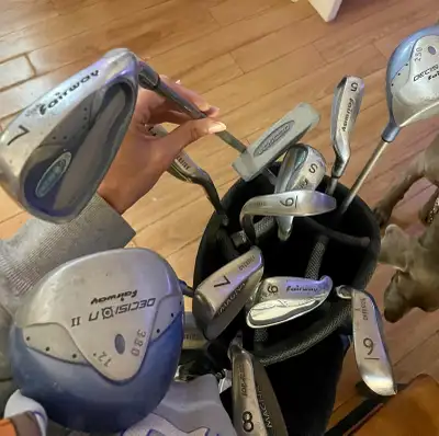Golf clubs/with bag, View more