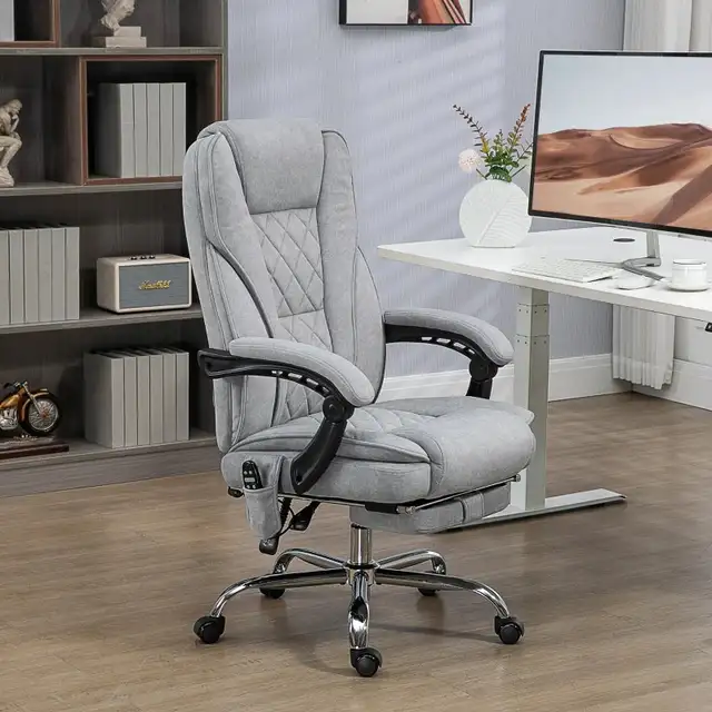 Heated Massage Office Chair, Heated Reclining Computer Chair in Chairs & Recliners in Markham / York Region - Image 10
