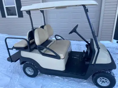 Electric club car with new rear seat. 2013 Electric with charger. Good batteries. Located near Charl...