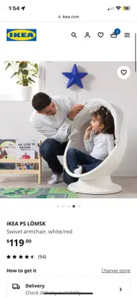 Ikea kids swivel chair 