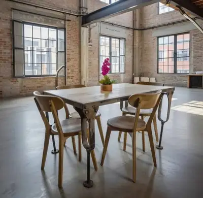 Industrial Design Height Adjustable Coffee/Dining Table, View more