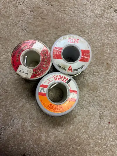 3 New Rolls of Wire Solder, View more
