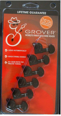 Black  Grover inline 6 tuners