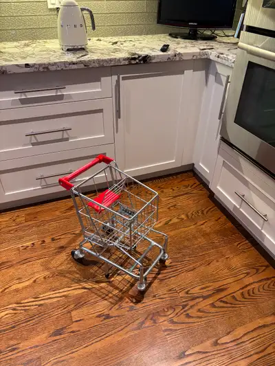 Melissa and Doug miniature metal grocery wagon shopping cart, View more