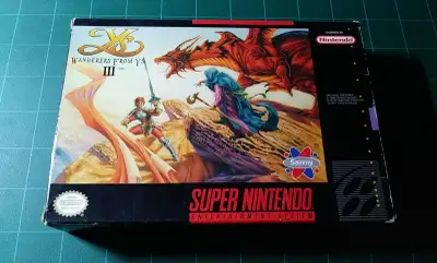 SNES Super Nintendo Wanderers From Ys III Video Game, View more