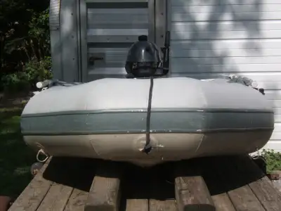 1998 Quicksilver 270 dinghy. Nice shape for the age. Solid fibreglass haul and floor. Front removabl...