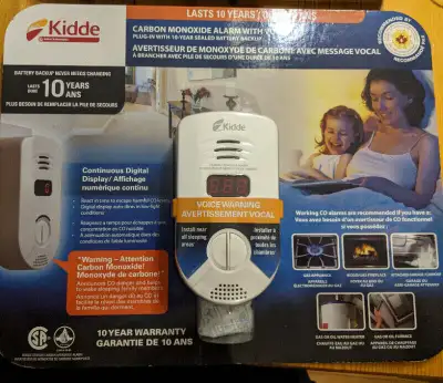 Kidde Plug-in Talking Carbon Monoxide Alarm with Digital Display, View more
