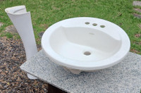 American Standard bathroom basin with pedestal