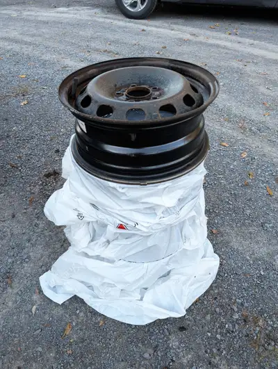 Four 15" steel Rims in great condition. Selling because they don't fit my current vehicle.