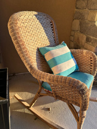 Real Wicker rocking chair
