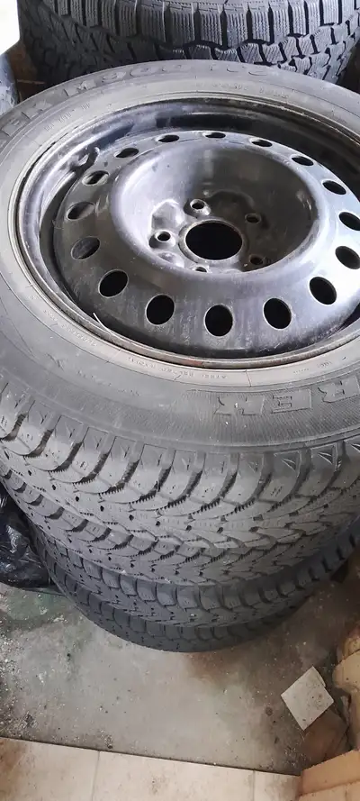Hello there I have these tires with rims for sale it was used only for 2 seasons , it cane off a Dod...