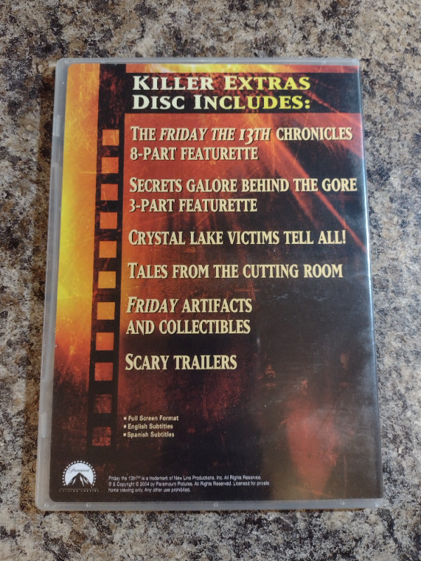FRIDAY THE 13TH MOVIES EXTRAS/ BEHIND THE SCENES DVD. in CDs, DVDs & Blu-ray in Edmonton - Image 2