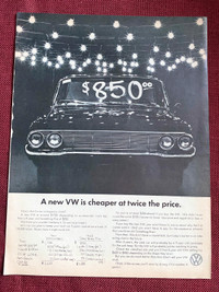 1966 Volkswagen Advertising Original Ad