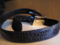 Escada Crocodile  Leather Belt Made In Italy Rare