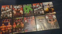 Lot of Wrestling & Fighting DVDs
