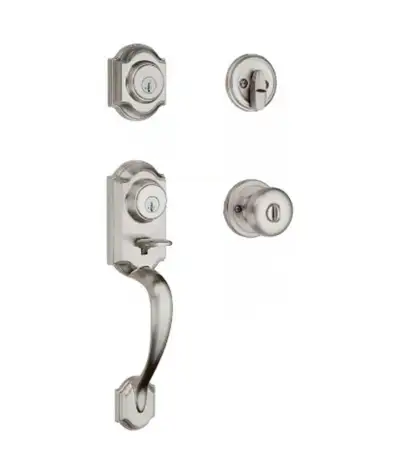 New Kwikset Montara Handleset  Juno Knob Deadbolt Keyed Sma, View more