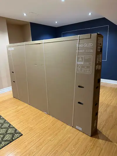 Samsung 100” tv box only, View more