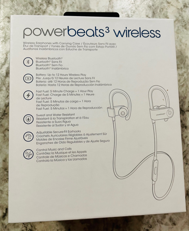 Apple Powerbeats3 Wireless Earphones with Carrying Case in Headphones in Mississauga / Peel Region - Image 3