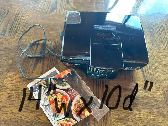 HAMILTON BEACH SANDWICH MAKER418454835981209600