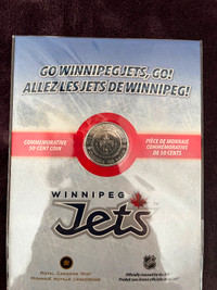 2011 Royal Canadian Mint Winnipeg Jets 50 cent coin