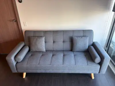 [MOVING SALE] Structube "Katell" Convertible 3-Seater Sofa Bed, View more