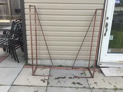 Metal Firewood Racks, metal frame very sturdy, can be adjusted to desired width, located in Westboro...