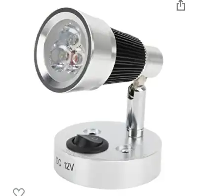 RV Reading Light, LED Swivel Reading Light 90° Adjustable RV Spotlight Interior Lighting for Motorho...