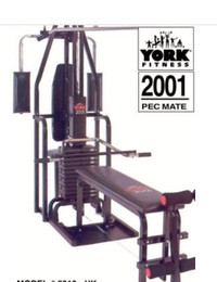 York 2001 home gym fitness exercise machine