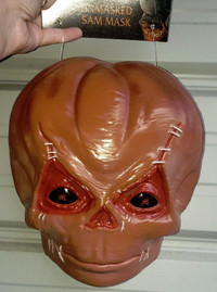 Halloween Trick r Treat SAM Unmasked front face Mask /Display