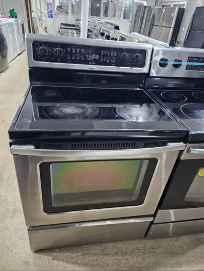 Whirlpool 30" Stainless Steel Electric Ceramic Top Stove Oven, View more