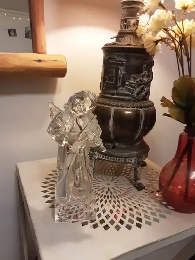 Mikasa lead Crystal angel playing the violin/firm price. Posted in buy and sell, art, collectibles i...