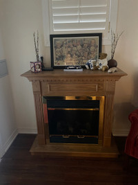 Oak fireplace 