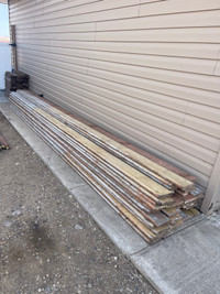Treated lumber deck boards 