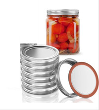 New 6Pcs Regular Mouth Canning Lids,Lids for Mason Jar Canning L