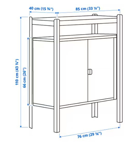 READ DESCRIPTION. AD UP = AVAILABLE. IKEA Bror shelving cabinet in Bookcases & Shelving Units in City of Halifax - Image 3