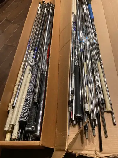 Approx 85 Steel Stiff and Extra Stiff Iron / Putter Shafts, View more