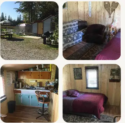 Nice Secluded a cabin on a pond on 400 acres. 400 m off the road on a quiet road surrounded by natur...