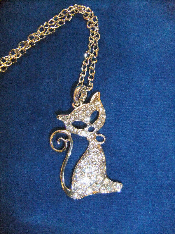 NEW Rhinestone, Miss Kitty, Enamel Cat or Elephant Necklaces in Jewellery & Watches in Mississauga / Peel Region