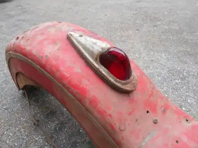 This light is all glass. Perfect for a period correct restoration or custom bike application 45 WL W...