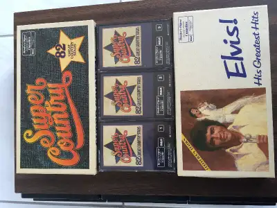 Cassettes de musique country., View more