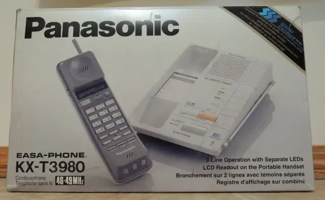 Panasonic KX-T3980 2 Line Cordless Phone Brand New In Box in Other in Grande Prairie - Image 2