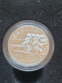 Canada 2000 Silver  Hockey 50 cent