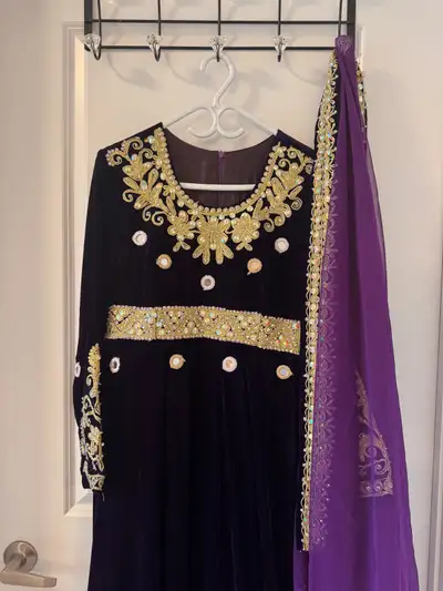 Purple Afghan dress, View more