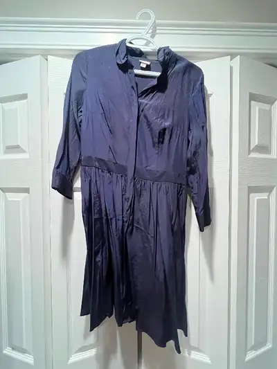 Small blue dress 51% Rayon and 49% Polyester