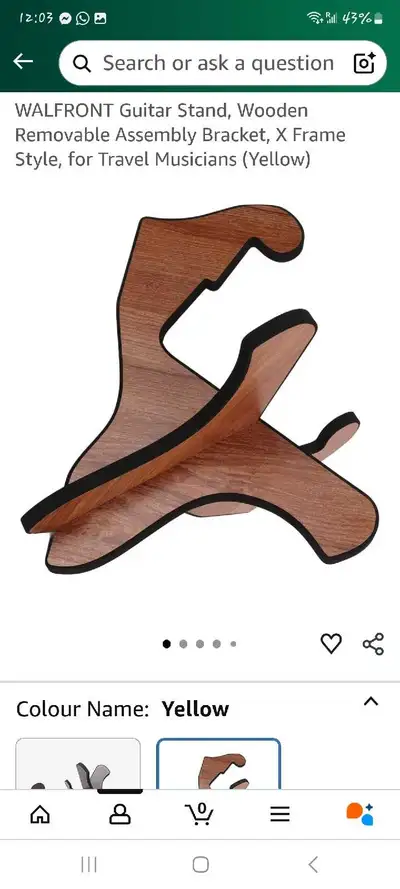 WALFRONT Guitar Stand, View more